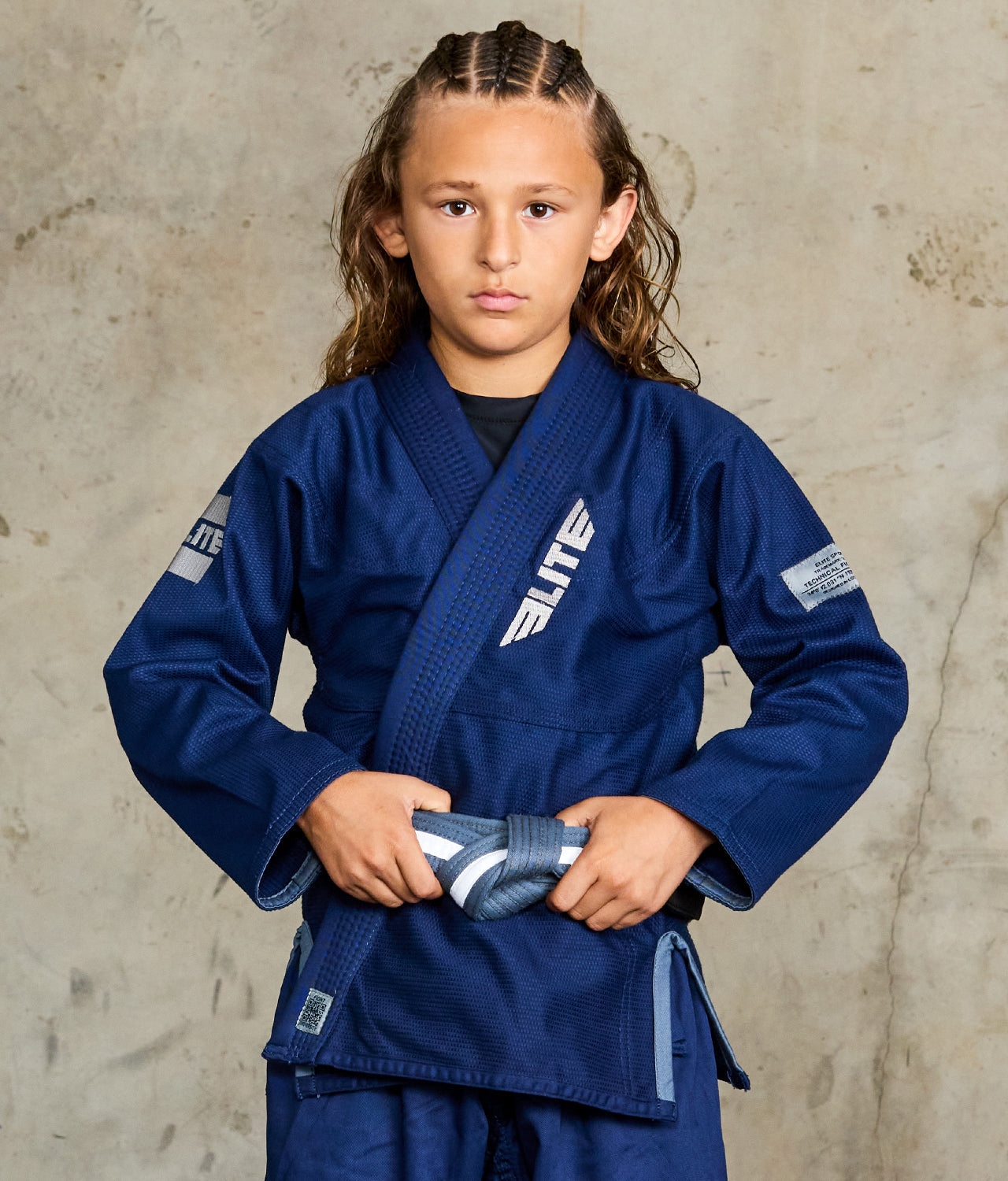 Kids' Core Navy Brazilian Jiu Jitsu BJJ Gi