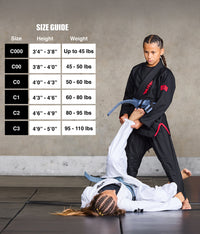 Kids' Core Black Brazilian Jiu Jitsu BJJ Gi