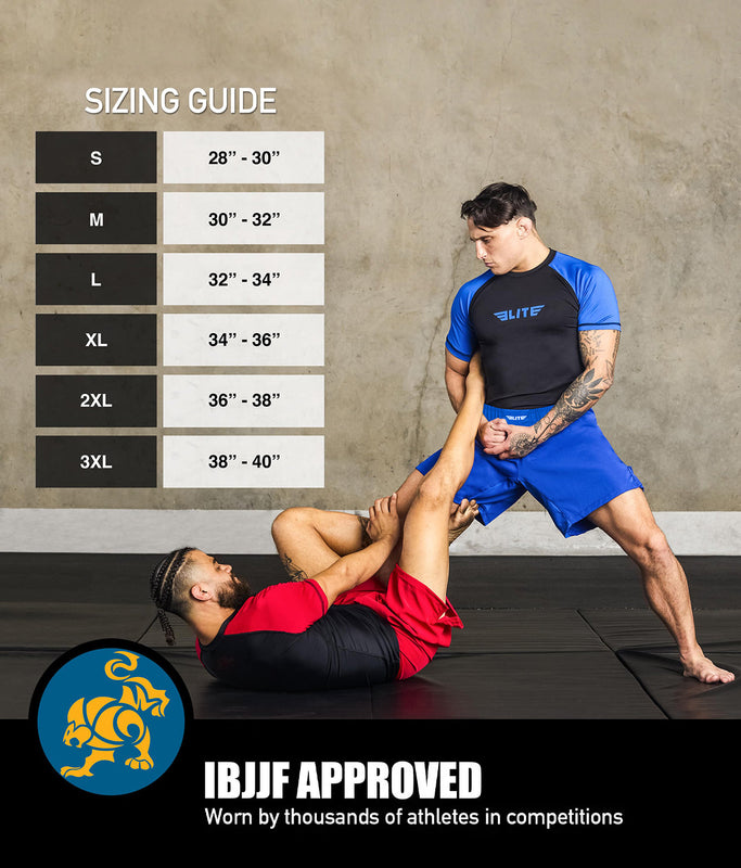 Black Jack Blue No Gi Mens BJJ Shorts