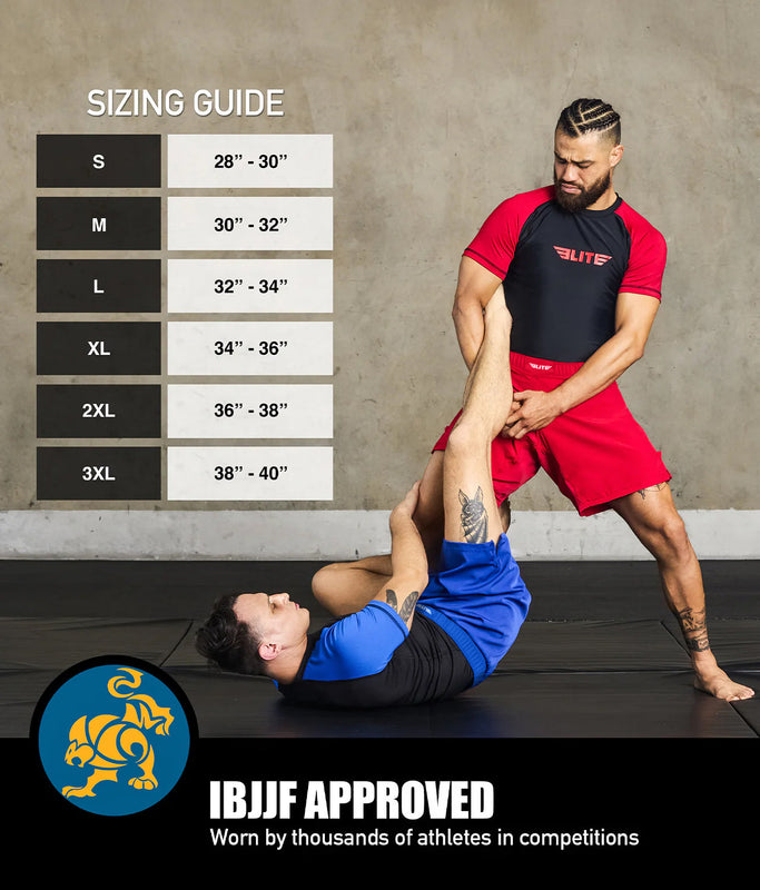 Black Jack Red No Gi Mens BJJ Shorts