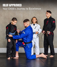 Kids' Core Black Brazilian Jiu Jitsu BJJ Gi