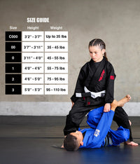 Kids' Core Black Brazilian Jiu Jitsu BJJ Gi