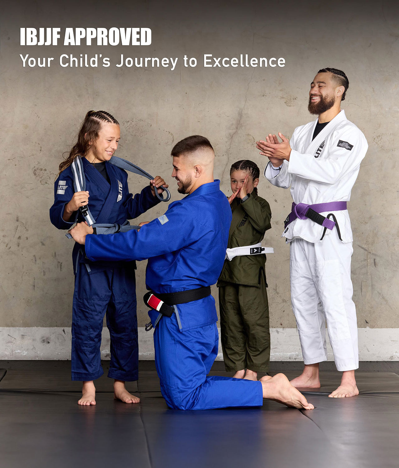 elite sports core navy-blue boys ibjjf approved bjj wholesale gi
