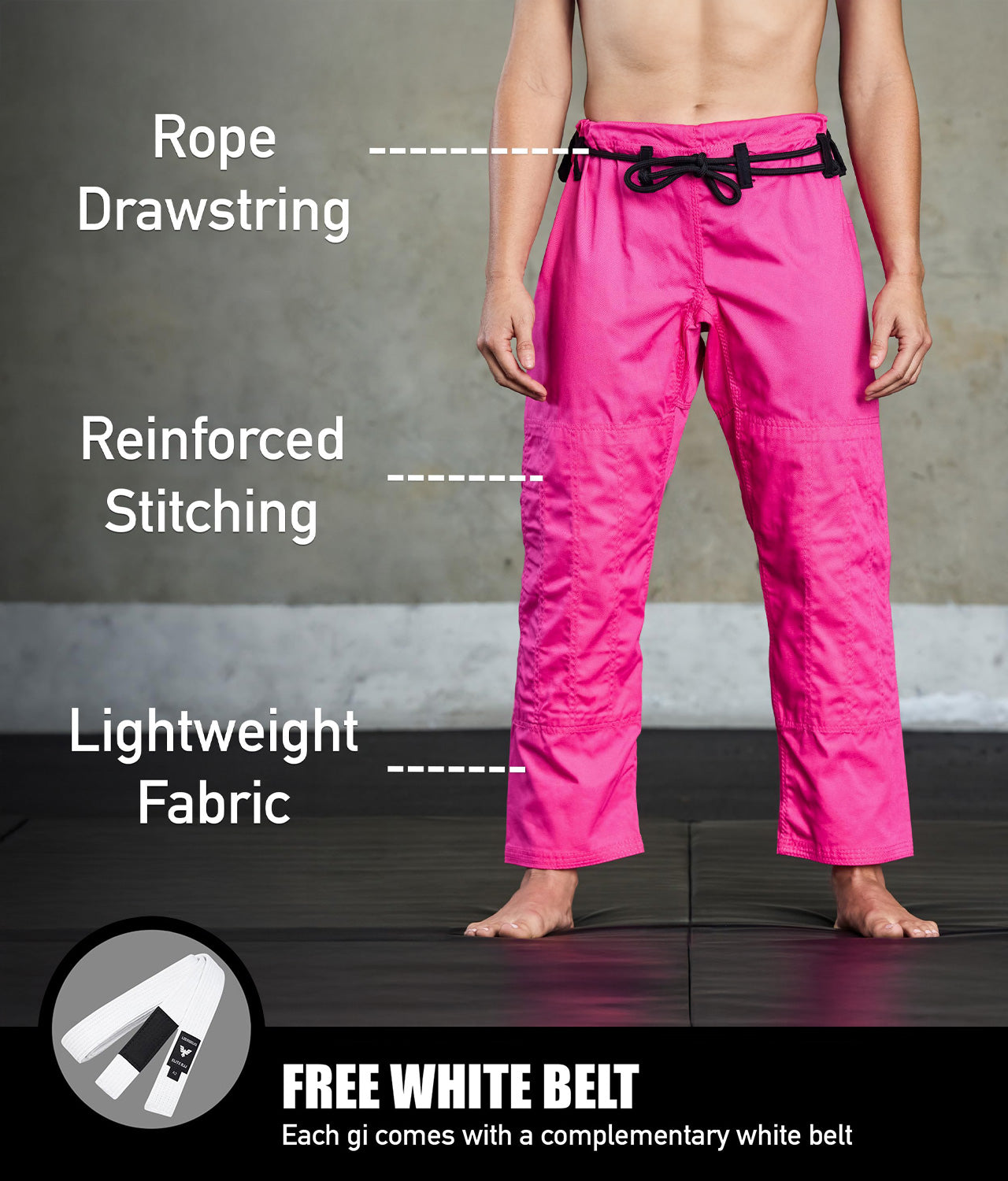 Women's Core Pink Brazilian Jiu Jitsu BJJ Gi