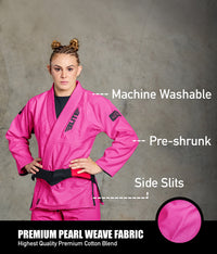 Women's Core Pink Brazilian Jiu Jitsu BJJ Gi