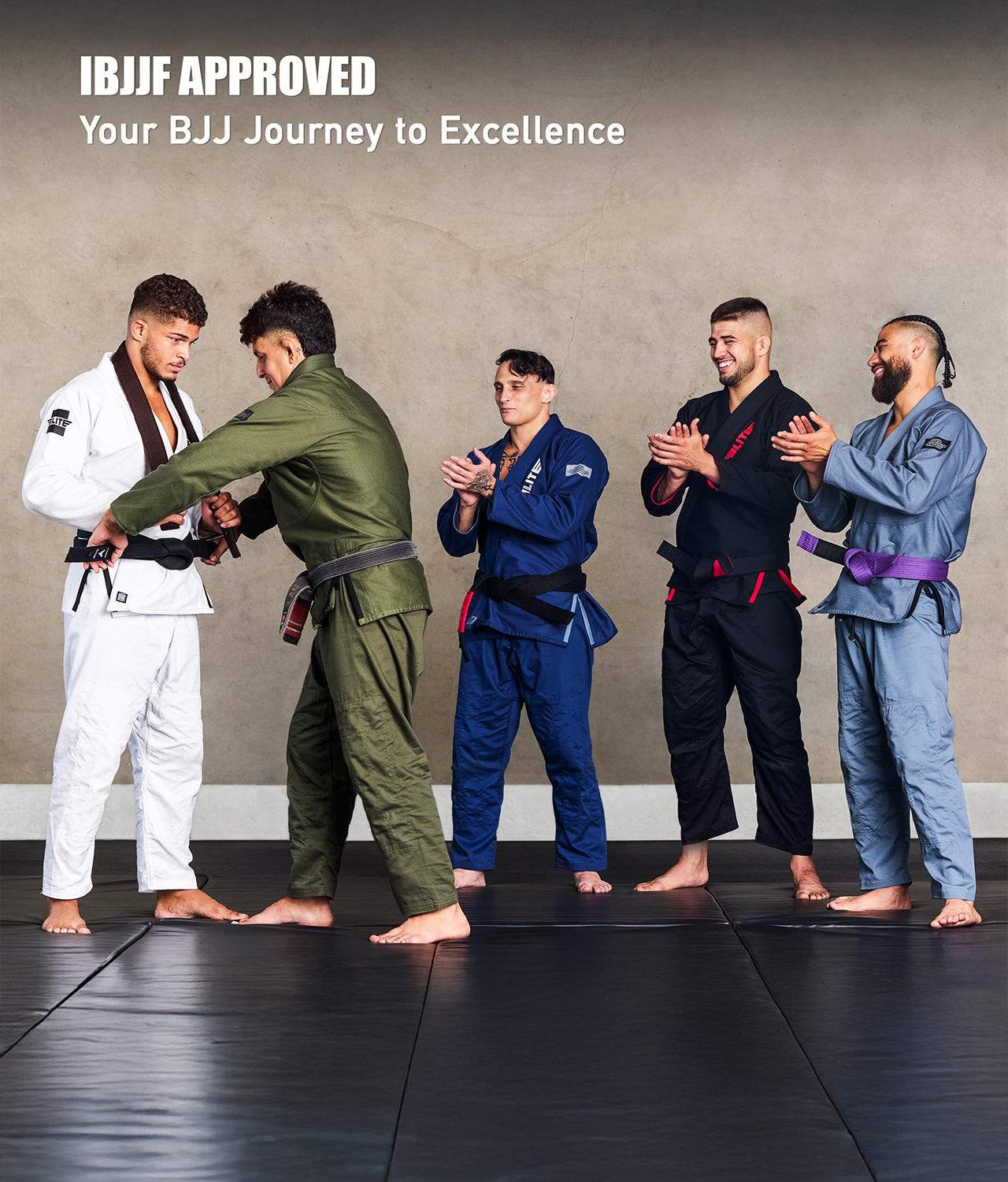 elite sports adults ibjjf approved black bjj belt