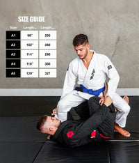 elite sports adults Brazilian jiu jitsu blue bjj belt size guide