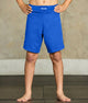 Black Jack Blue No-Gi Kids BJJ Shorts
