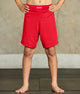 Black Jack Red No-Gi Kids BJJ Shorts