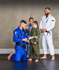 elite sports core green boys preshrunk bjj wholesale gi