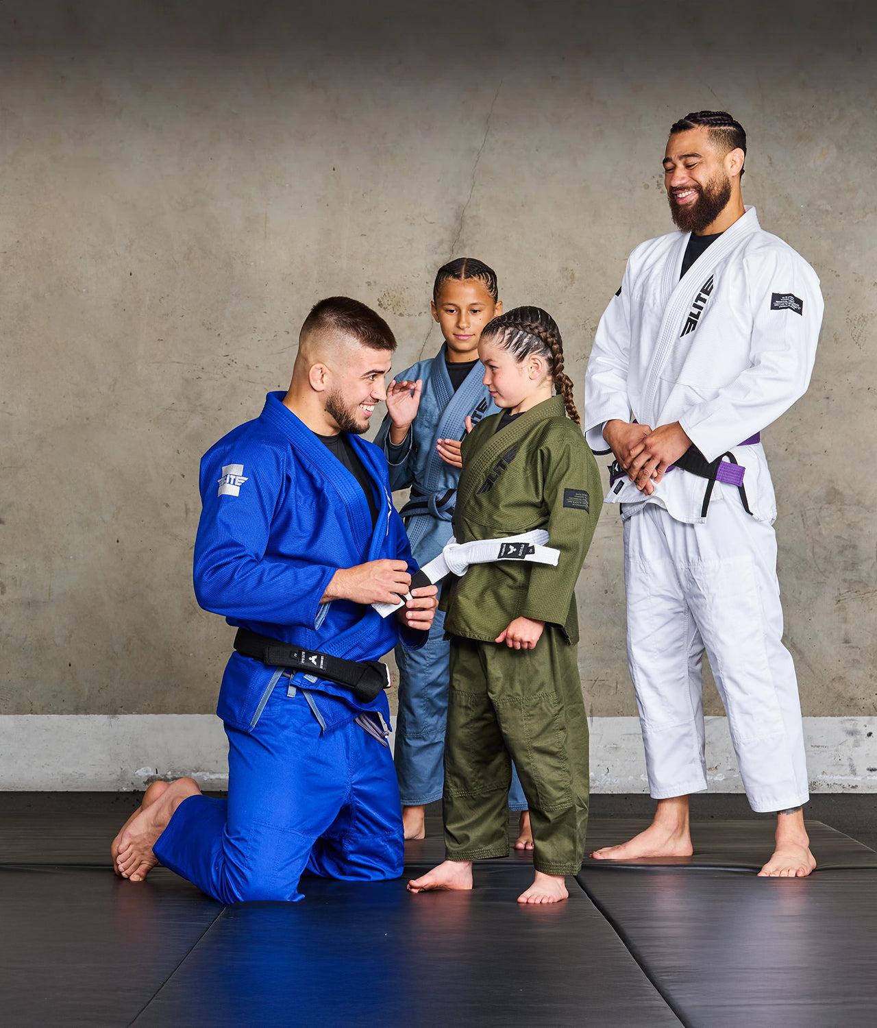 elite sports core green boys preshrunk bjj wholesale gi