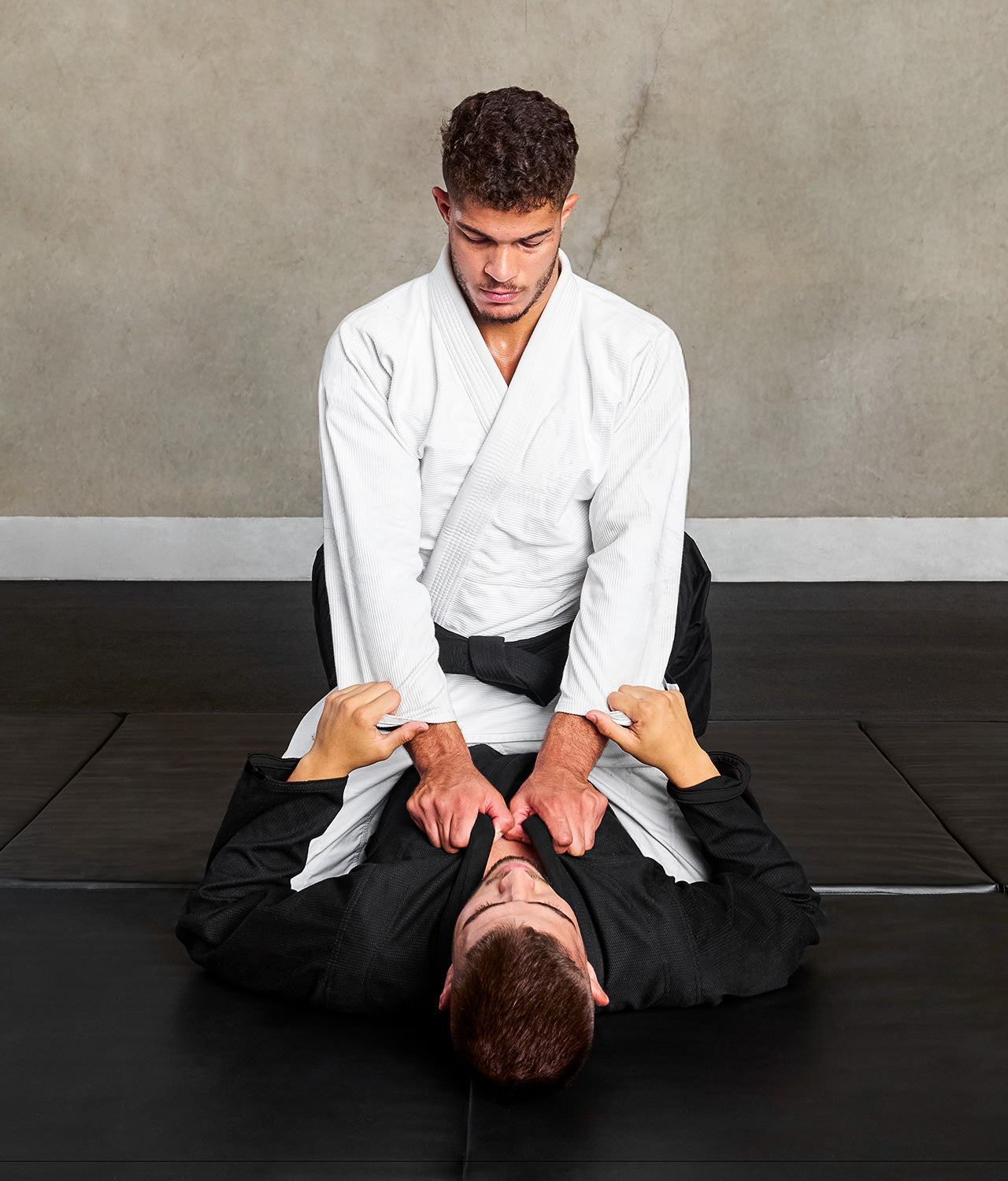 elitesports essential white mens bjj gi action view