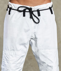 elitesports essential white mens bjj gi pant view