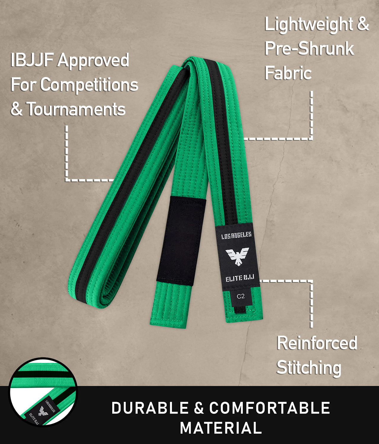 Brazilian Jiu Jitsu Kids BJJ Green/Black Belt