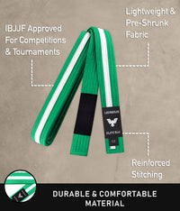 Brazilian Jiu Jitsu Kids BJJ Green/White Belt