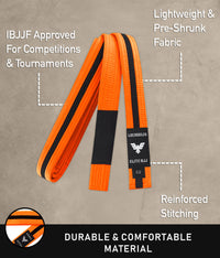 Brazilian Jiu Jitsu Kids BJJ Orange/Black Belt