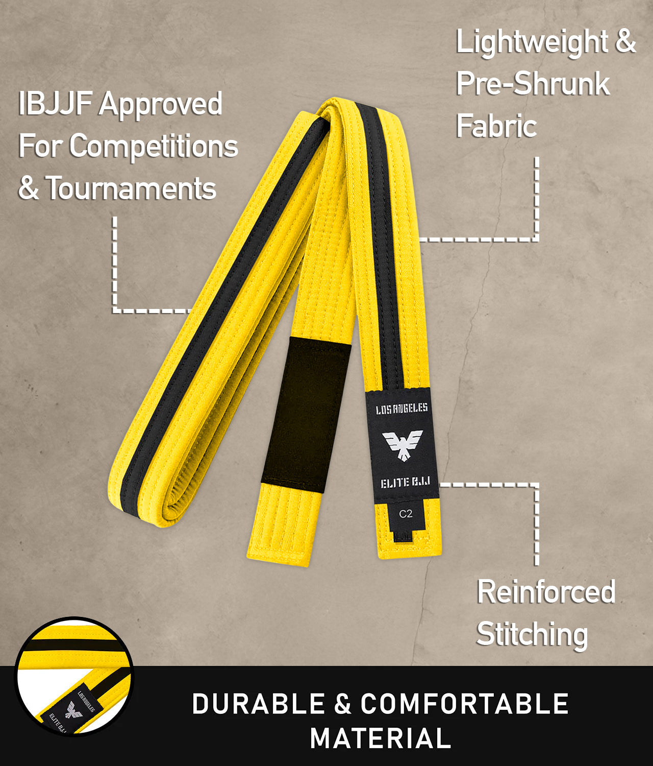 Brazilian Jiu Jitsu Kids BJJ Yellow/Black Belt