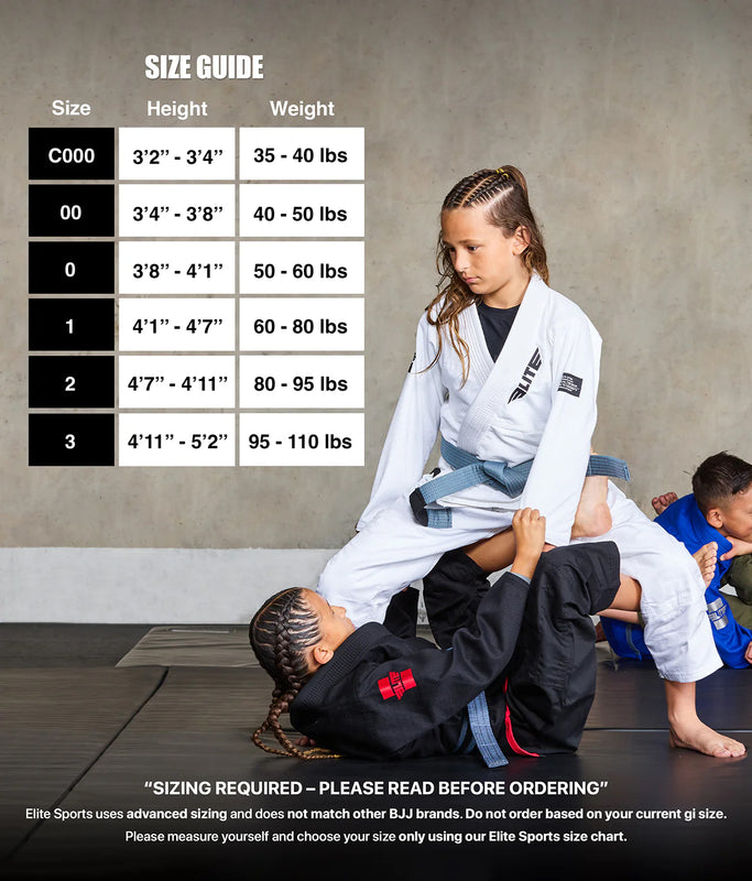 Kids' Core White Brazilian Jiu Jitsu BJJ Gi