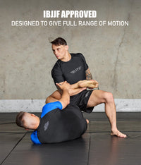 standard black short sleeve mens ibjjf approved bjj rashguard