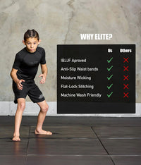 standard black short sleeve girl bjj rashguard technical features