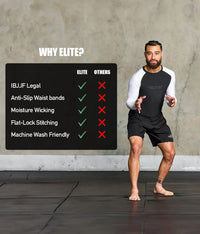 Standard White Long Sleeve No-Gi Mens BJJ Rash Guard