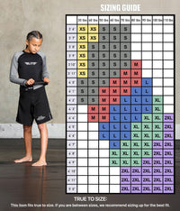 Standard Gray Long Sleeve No-Gi Kids BJJ Rash Guard