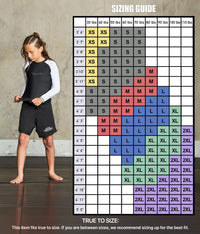 Standard White Long Sleeve No-Gi Kids BJJ Rash Guard