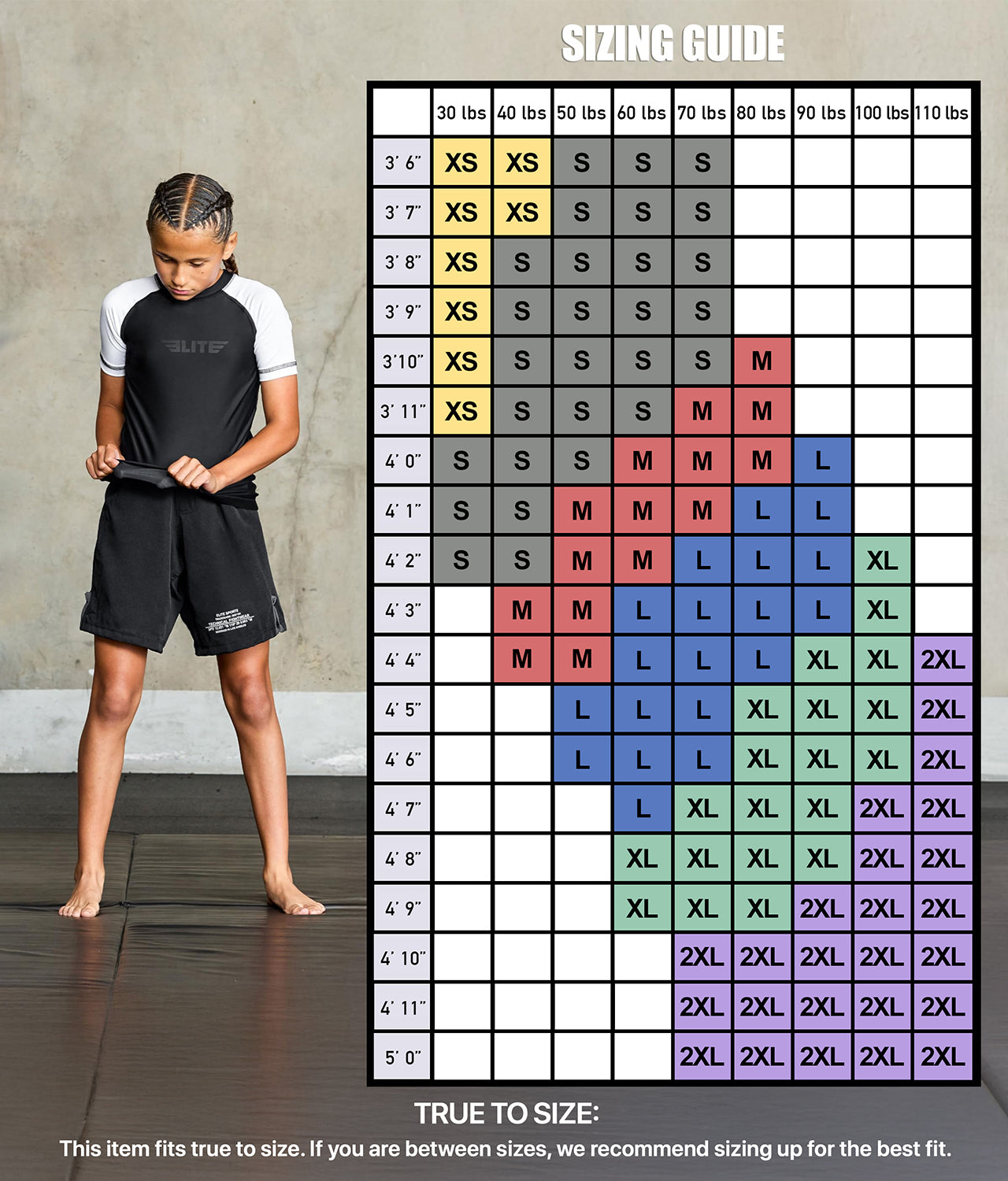 Standard White Short Sleeve No-Gi Kids BJJ Rash Guard