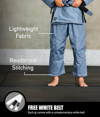 Kids' Core Gray Brazilian Jiu Jitsu BJJ Gi