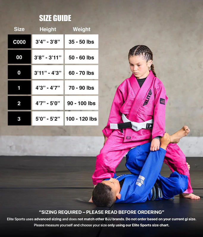 Kids' Core Pink Brazilian Jiu Jitsu BJJ Gi