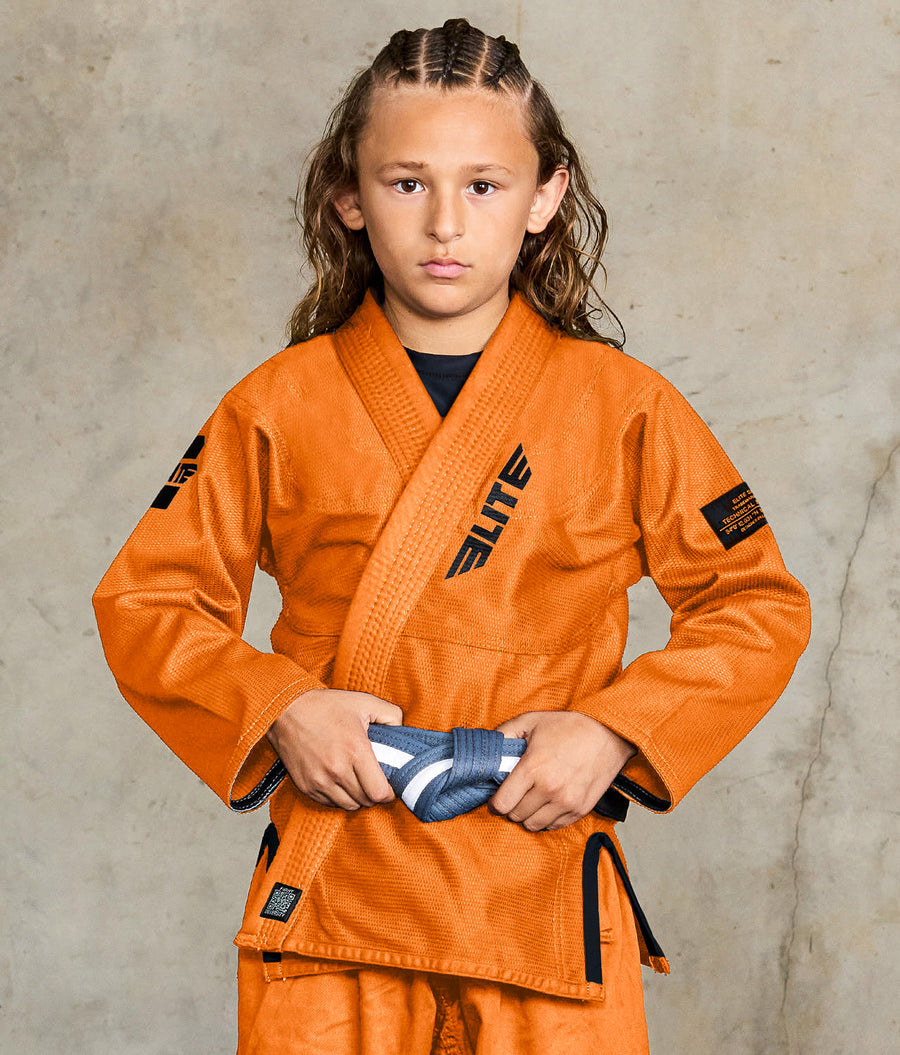 core orange brazilian jiu jitsu kids bjj gi