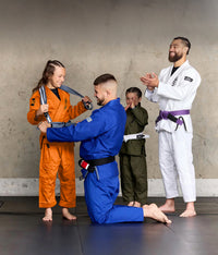 elite core orange boys preshrunk bjj gi