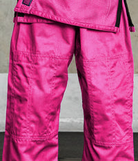 elite sports core pink girls bjj gi pant view