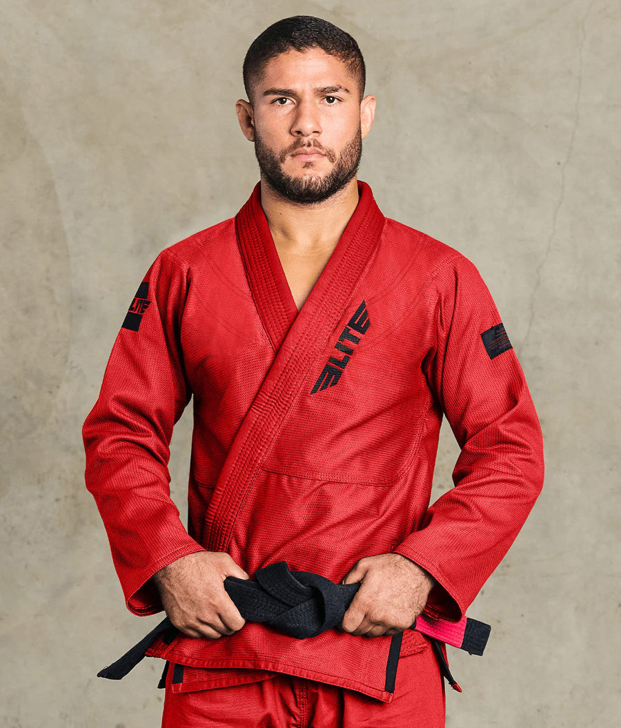 core red brazilian jiu jitsu mens bjj gi
