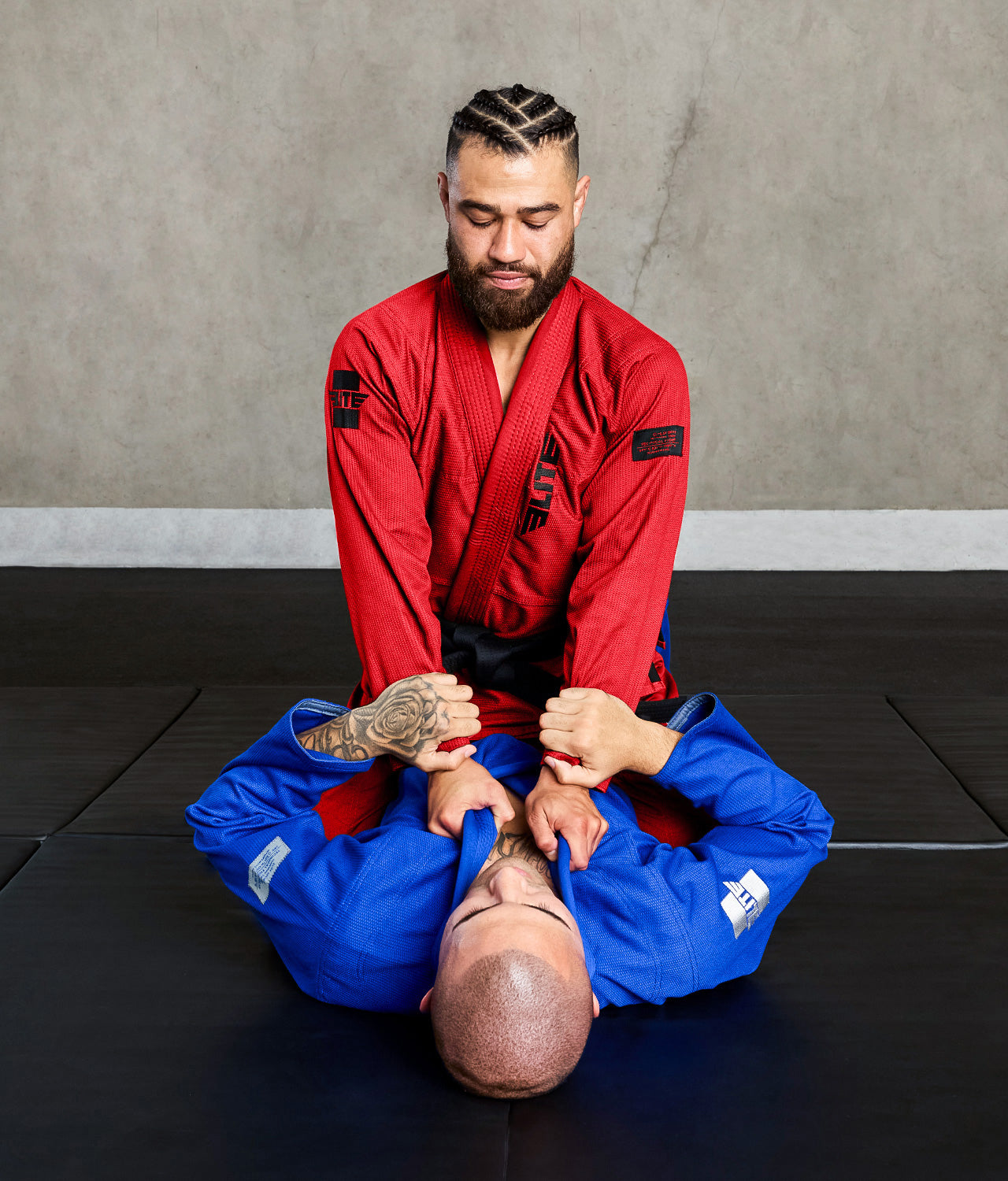 elite core red mens preshrunk bjj gi