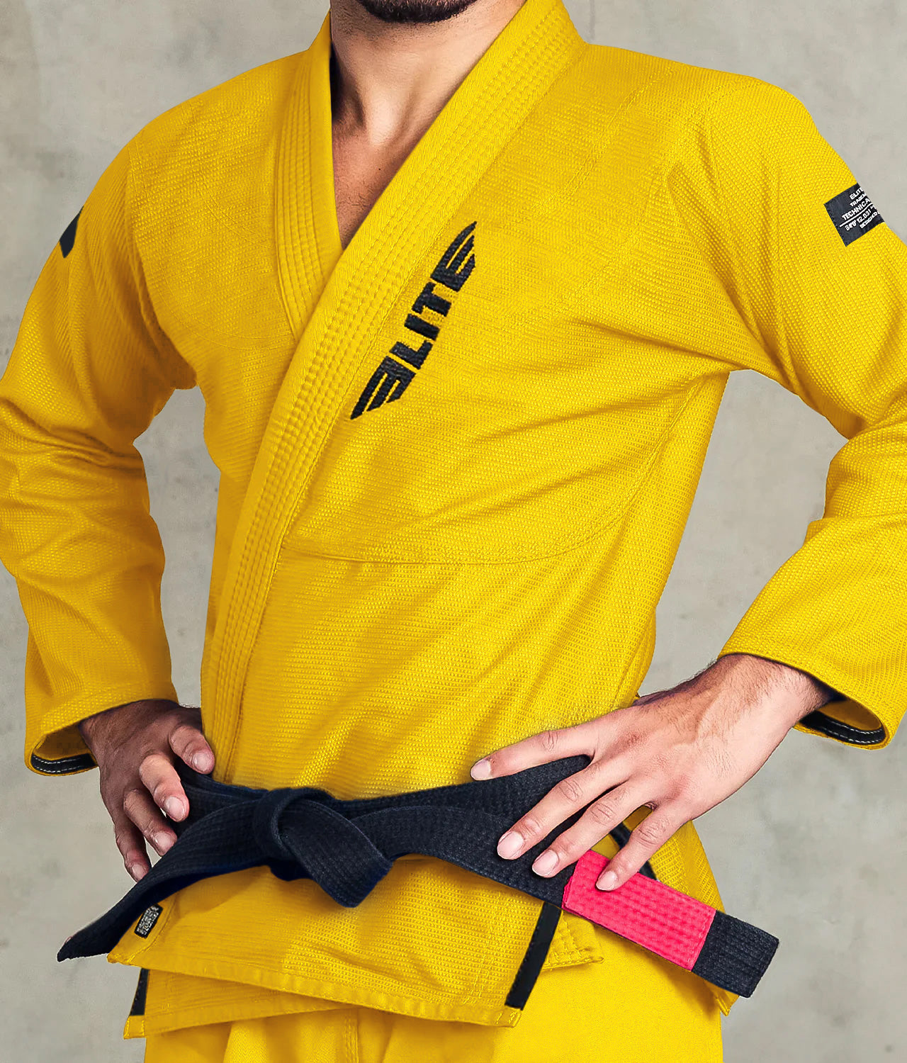elite core yellow mens preshrunk bjj gi quality shoot