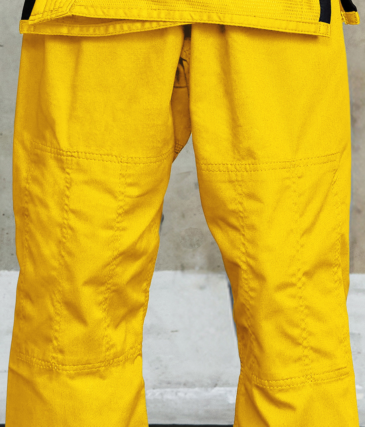 elite sports core yellow kids bjj gi pant view