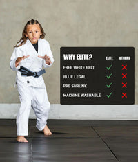 Essential White Kids Brazilian Jiu Jitsu Gi