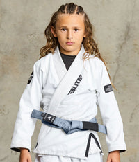 elite sports Brazilian jiu jitsu kids gray bjj belt