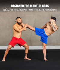 elite sports black jack series blue adults all martial arts shorts