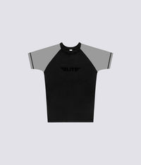 standard gray short sleeve womens no-gi bjj rash guard comfortable & secure