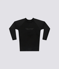 standard black long sleeve womens no-gi bjj rash guard comfortable & secure