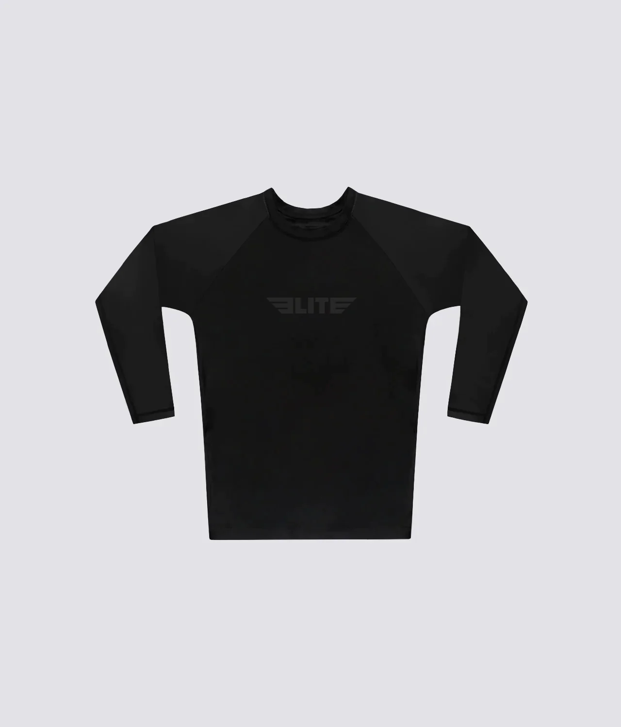 standard black long sleeve womens no-gi bjj rash guard comfortable & secure