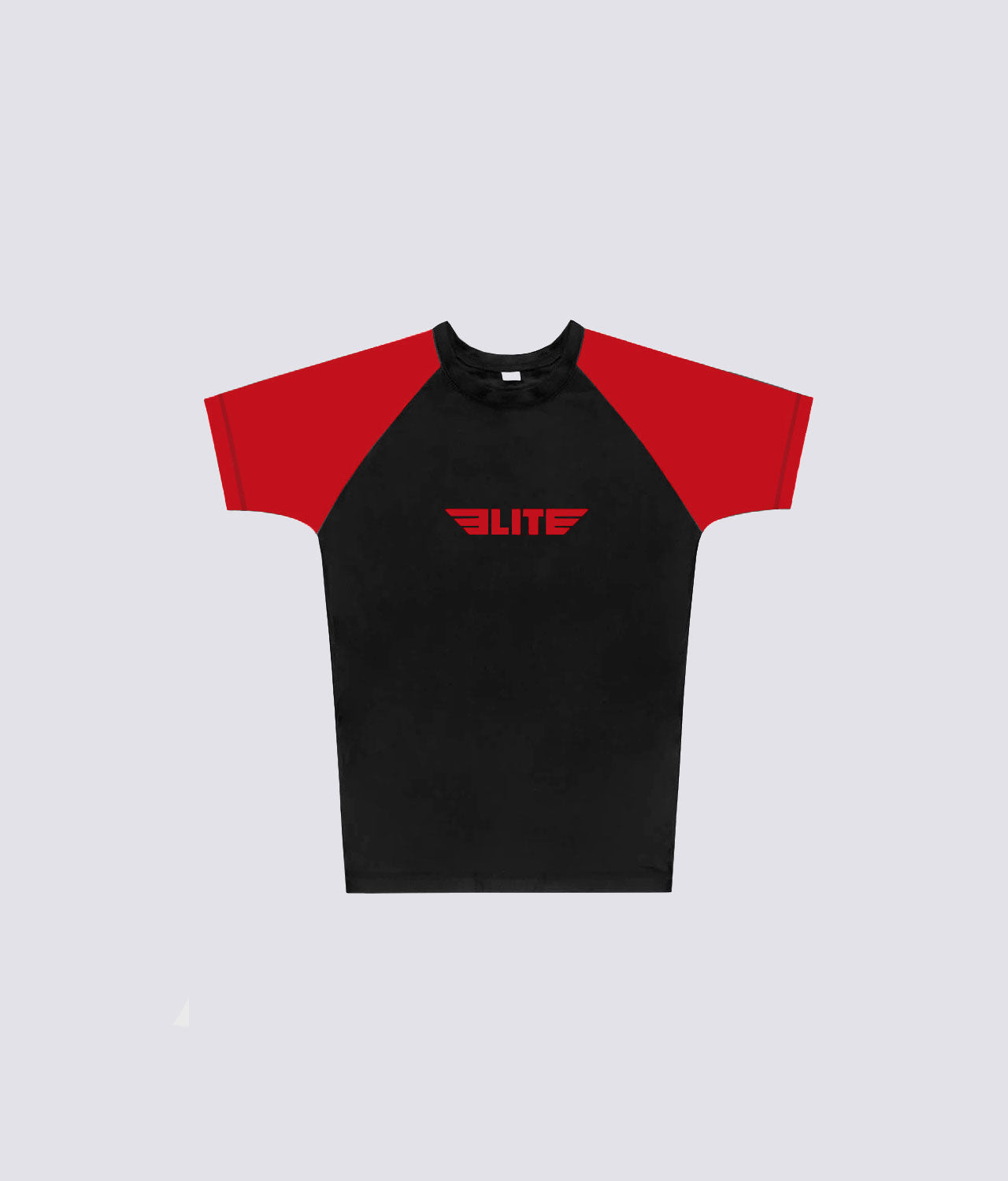 standard red short sleeve womens no-gi bjj rash guard comfortable & secure