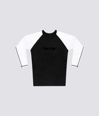 standard white long sleeve womens no-gi bjj rash guard comfortable & secure