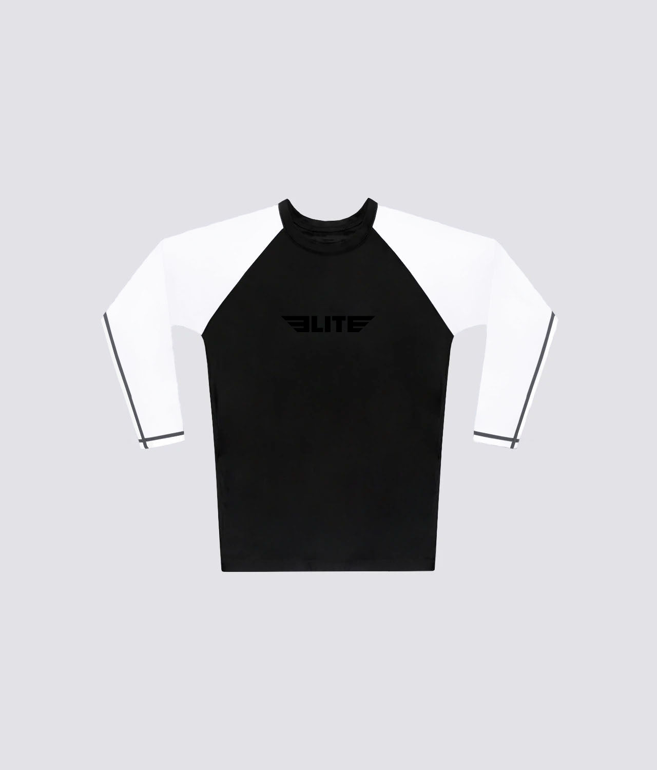 standard white long sleeve womens no-gi bjj rash guard comfortable & secure